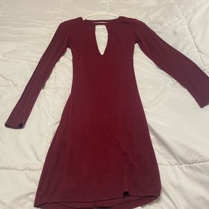 LULU’s Maroon Cocktail Dress